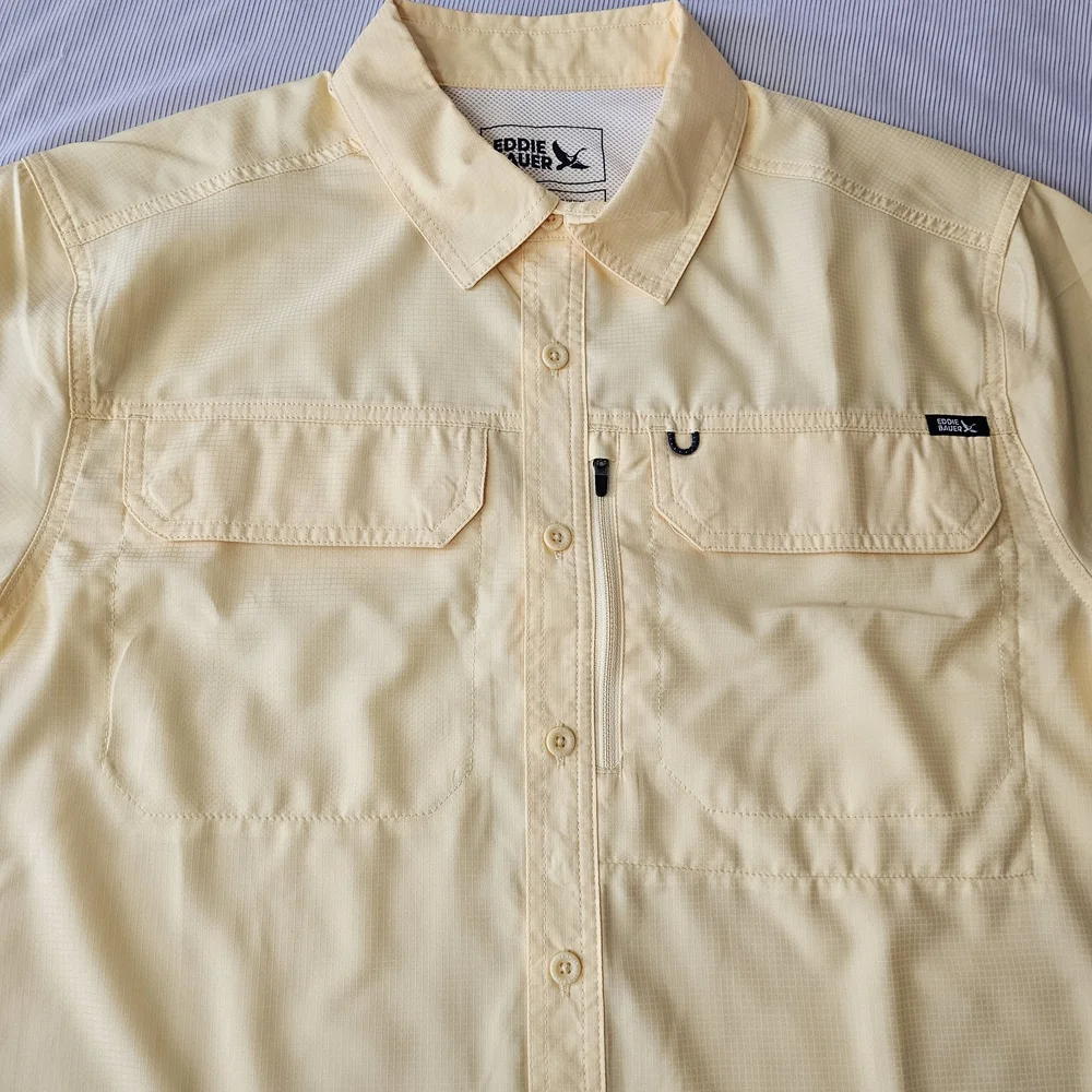 Eddie Bauer Guide Short Sleeve Button-Down Shirt - Men's size M - Picture 4 of 12